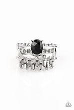 Load image into Gallery viewer, Crowned Victor Black Ring Paparazzi Accessories