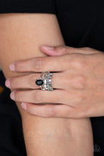 Load image into Gallery viewer, Crowned Victor Black Ring Paparazzi Accessories