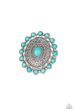 Load image into Gallery viewer, Mesa Mandala Blue Ring Paparazzi Accessories