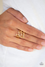 Load image into Gallery viewer, Leaf It All Behind Gold Ring Paparazzi Accessories