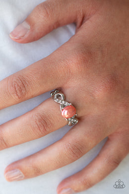 Limitless Luminosity Orange Pearl Ring Paparazzi Accessories
