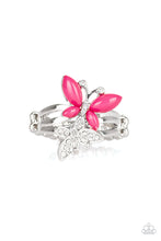 Load image into Gallery viewer, Flutter Flirt Pink Butterfly Ring Paparazzi Accessories