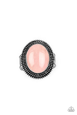 Outdoor Oasis Pink Rose Quartz Ring Paparazzi Accessories