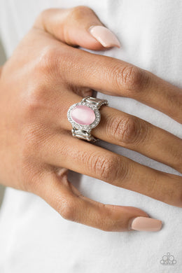Laguna Luxury Pink Ring Paparazzi Accessories