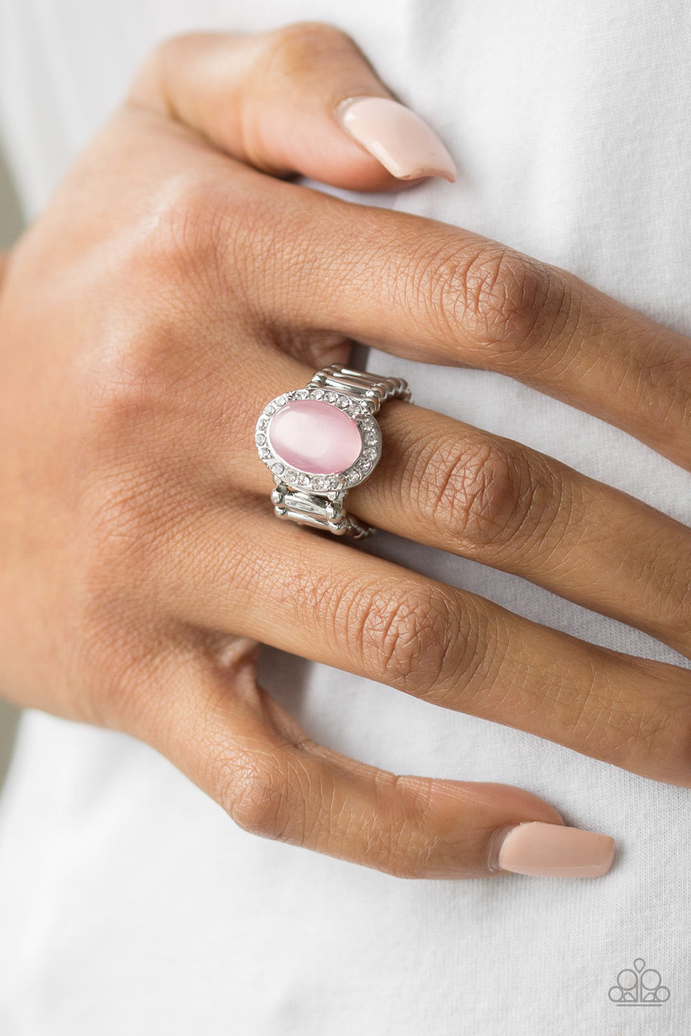 Laguna Luxury Pink Ring Paparazzi Accessories