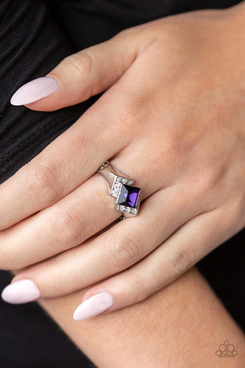 Wallstreet Winner Purple Ring Paparazzi Accessories