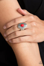 Load image into Gallery viewer, Stone Fox Red Stone Ring Paparazzi Accessories