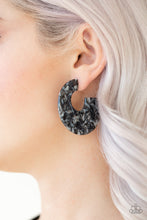 Load image into Gallery viewer, Tropically Torrid Black Earring Paparazzi Accessories