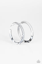 Load image into Gallery viewer, Miami Minimalist White Acrylic Hoop Earring Paparazzi Accessories