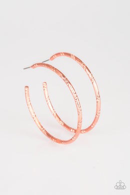 A Double Take Copper Hoop Earrings Paparazzi Accessories