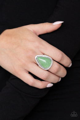 Mojave Mist Green Ring Paparazzi Accessories