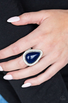 Mojave Mist Blue Lapis Ring Paparazzi Accessories