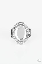 Load image into Gallery viewer, Queen Scene White Rhinestone Ring Paparazzi Accessories