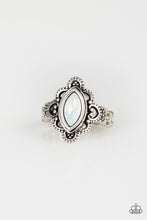 Load image into Gallery viewer, Glass Half-Colorful White Ring Paparazzi Accessories