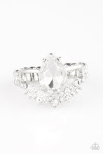 Load image into Gallery viewer, If The Crown Fits White Ring paparazzi accessories