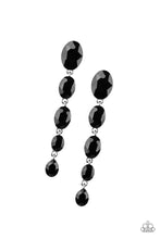 Load image into Gallery viewer, Red Carpet Radiance Black Rhinestone Earrings Paparazzi Accessories