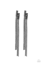 Load image into Gallery viewer, Radio Waves Black Earrings Paparazzi Accessories