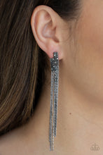Load image into Gallery viewer, Radio Waves Black Earrings Paparazzi Accessories