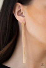 Load image into Gallery viewer, Head to Toe Dazzle Gold Earrings Paparazzi Accessories