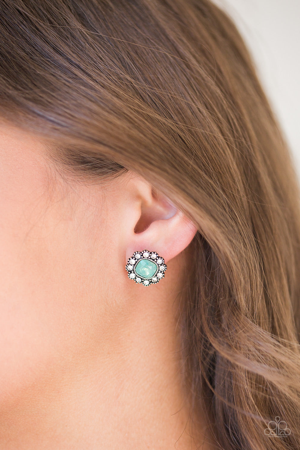 Little Lady Green Earrings Paparazzi Accessories