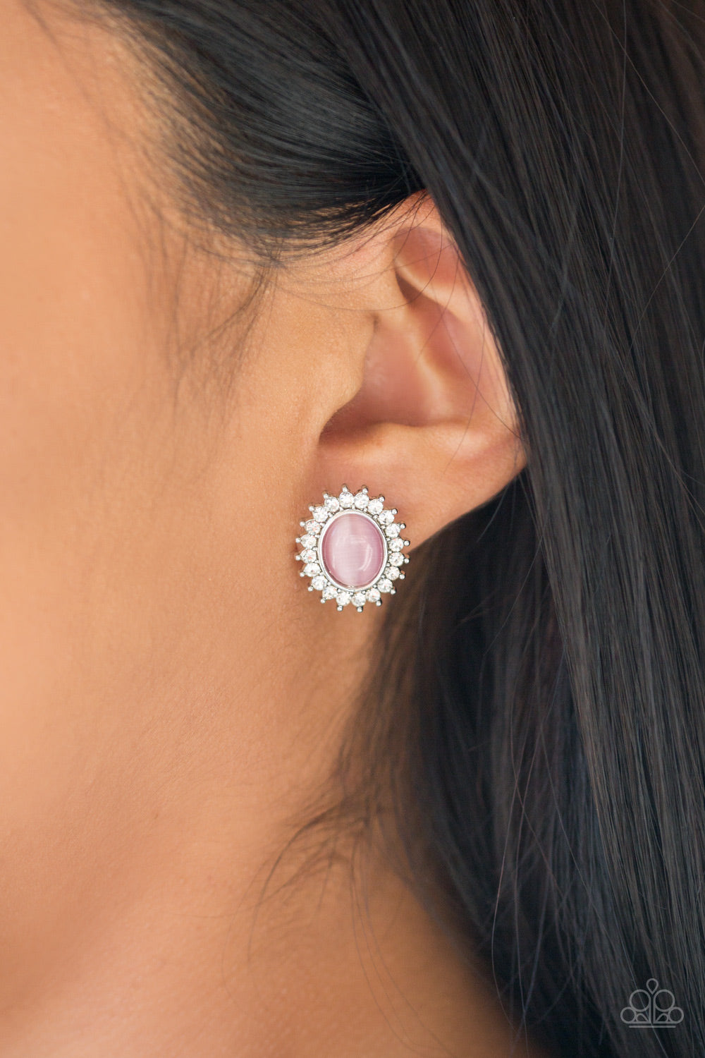 Hey There Gorgeous Pink Moonstone Earring Paparazzi Accessories