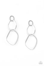 Load image into Gallery viewer, Twisted Trio - Silver Earring Paparazzi Accessories