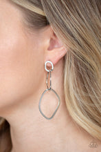 Load image into Gallery viewer, Twisted Trio - Silver Earring Paparazzi Accessories