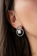 Load image into Gallery viewer, Dangerously Dapper White Earrings Paparazzi Accessories