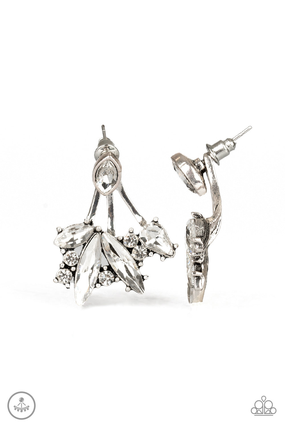 Deco Dynamite - White Earring Paparazzi Accessories