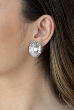 Load image into Gallery viewer, Movie Star Sparkle White Earring Paparazzi Accessories