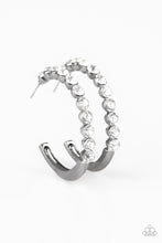 Load image into Gallery viewer, My Kind of Shine Black Hoop Earring Paparazzi Accessories