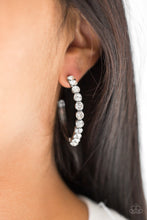 Load image into Gallery viewer, My Kind of Shine Black Hoop Earring Paparazzi Accessories