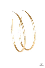 Load image into Gallery viewer, Fleek All Week Gold Hoop Earring Paparazzi Accessories