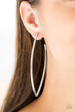 Load image into Gallery viewer, Nothing But Trouble Silver Earring Paparazzi Accessories
