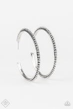 Load image into Gallery viewer, Totally on Trend Silver Hoop Earring Paparazzi Accessories