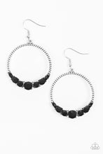 Load image into Gallery viewer, Self-Made Millionaire Black Earring Paparazzi Accessories