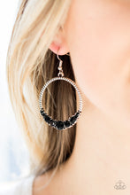 Load image into Gallery viewer, Self-Made Millionaire Black Earring Paparazzi Accessories