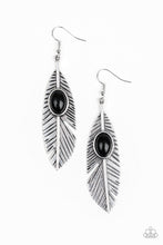Load image into Gallery viewer, Quill Thrill Black Earring Paparazzi Accessories