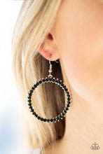 Load image into Gallery viewer, Spark Their Attention Black Earring Paparazzi Accessories