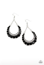 Load image into Gallery viewer, Once In A Showtime Black Rhinestone Earring Paparazzi Accessories