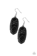 Load image into Gallery viewer, Stone Quest Black Earring Paparazzi Accessories