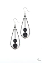 Load image into Gallery viewer, Natural Nova Black Earring Paparazzi Accessories