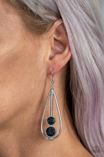 Load image into Gallery viewer, Natural Nova Black Earring Paparazzi Accessories