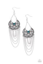 Load image into Gallery viewer, So Social Butterfly Blue Earring Paparazzi Accessories