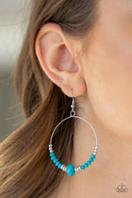Load image into Gallery viewer, Retro Rural Blue Earring Paparazzi Accessories