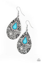 Load image into Gallery viewer, Modern Monte Carlo Blue Earrings Paparazzi Accessories