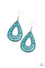 Load image into Gallery viewer, Drop Anchor Blue Earring Paparazzi Accessories