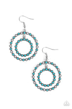 Load image into Gallery viewer, Vibrant Venture Blue Earring Paparazzi Accessories