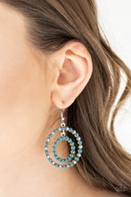 Load image into Gallery viewer, Vibrant Venture Blue Earring Paparazzi Accessories