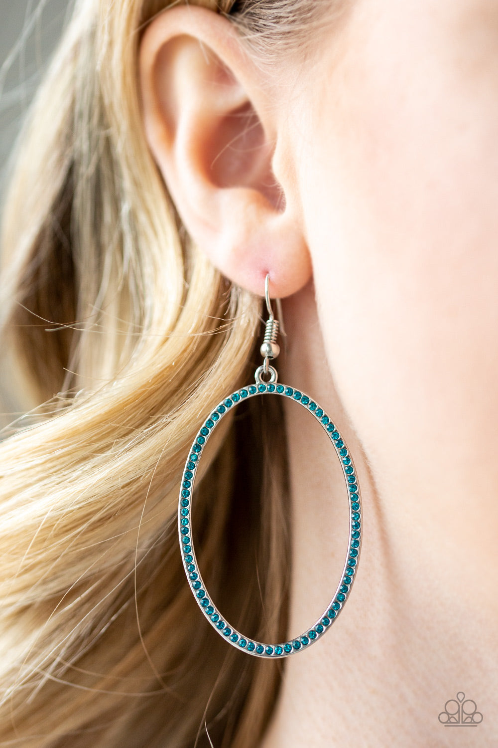 Dazzle On Demand Blue Earrings Paparazzi Accessories